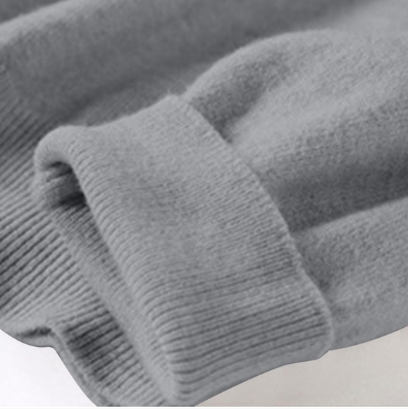 Soft Gray Cashmere Sweater - Picture 2 of 6